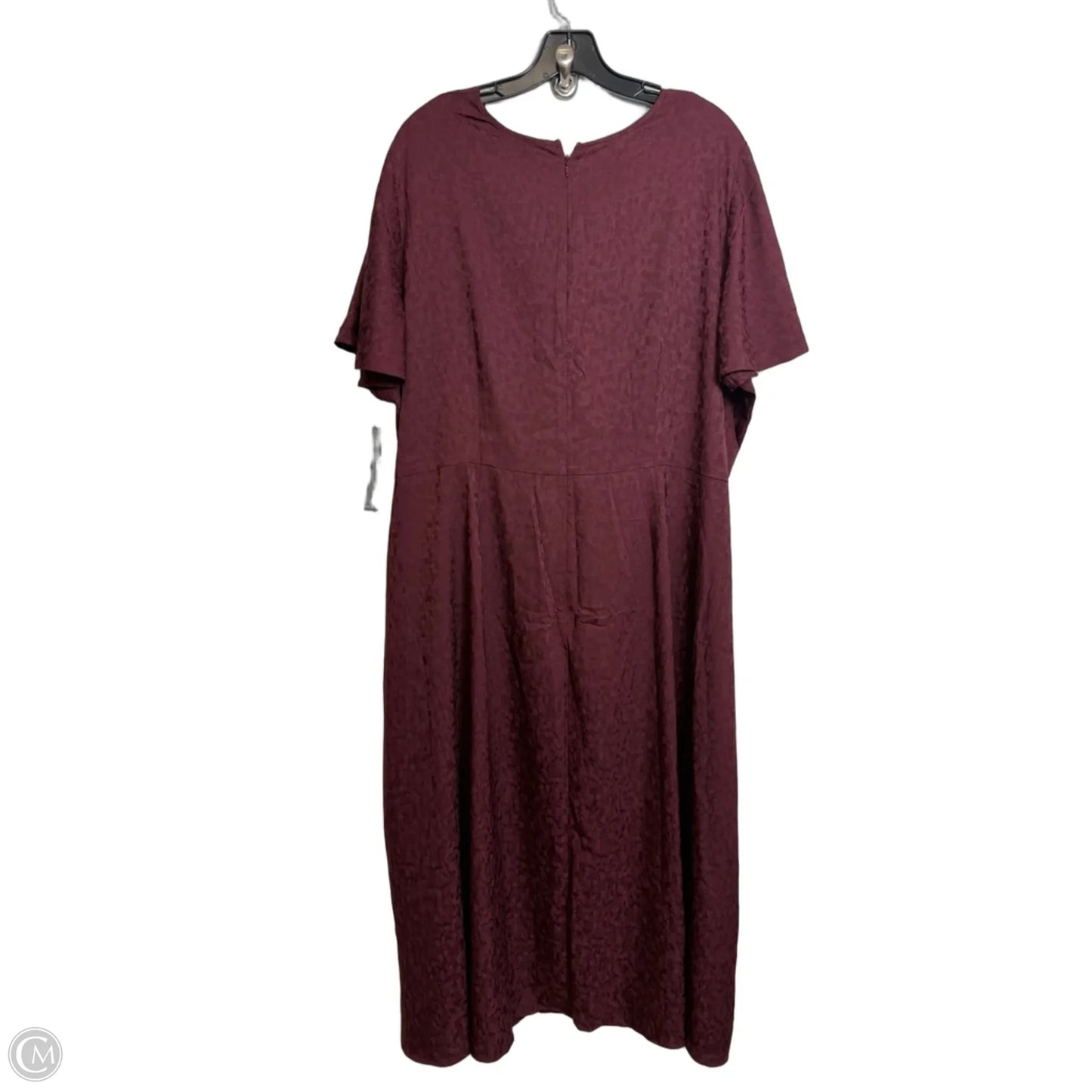 Dress Party Midi By Lane Bryant In Maroon, Size: 22