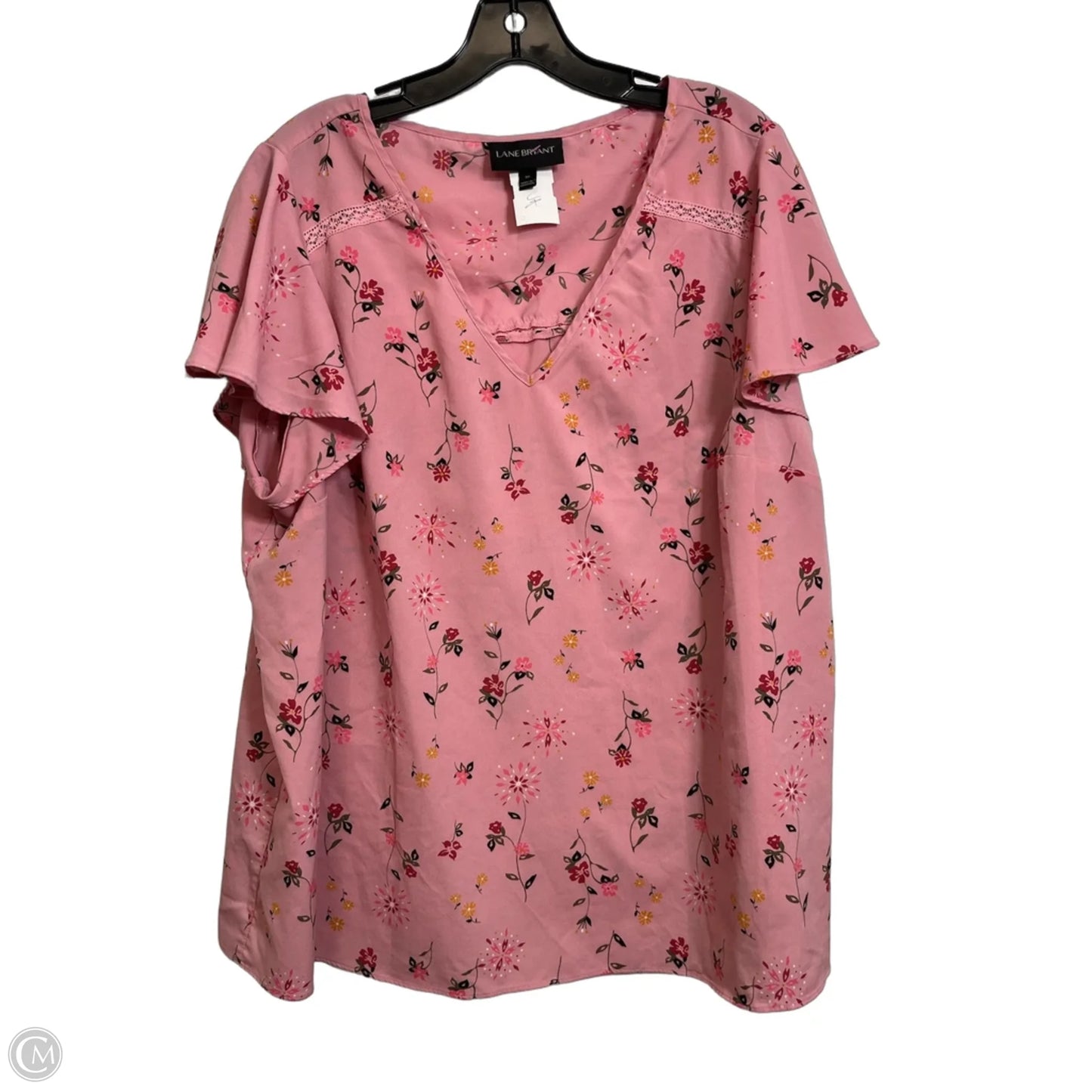 Top Short Sleeve By Lane Bryant In Pink, Size: 1x