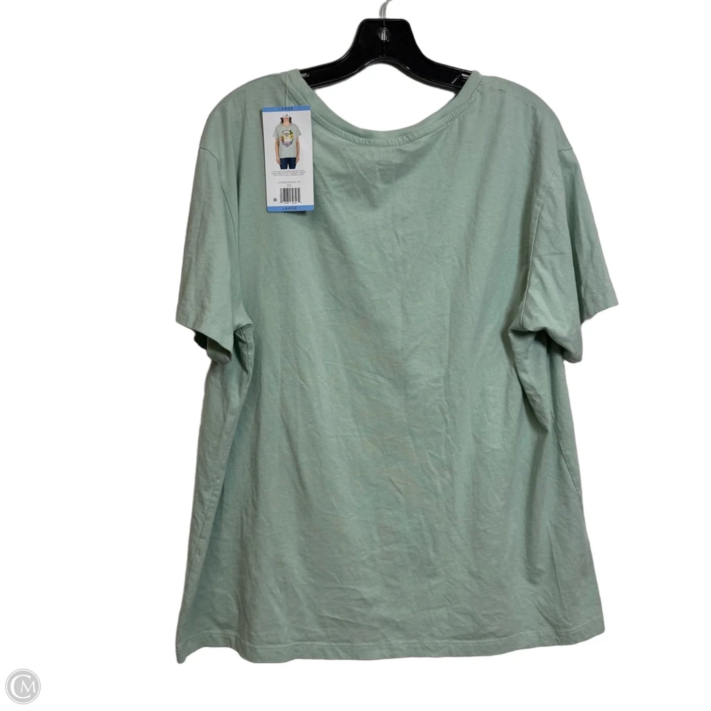Top Short Sleeve Basic By Clothes Mentor In Green, Size: L