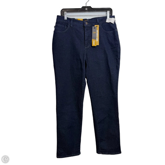 Jeans Straight By Lee In Blue Denim, Size: 10