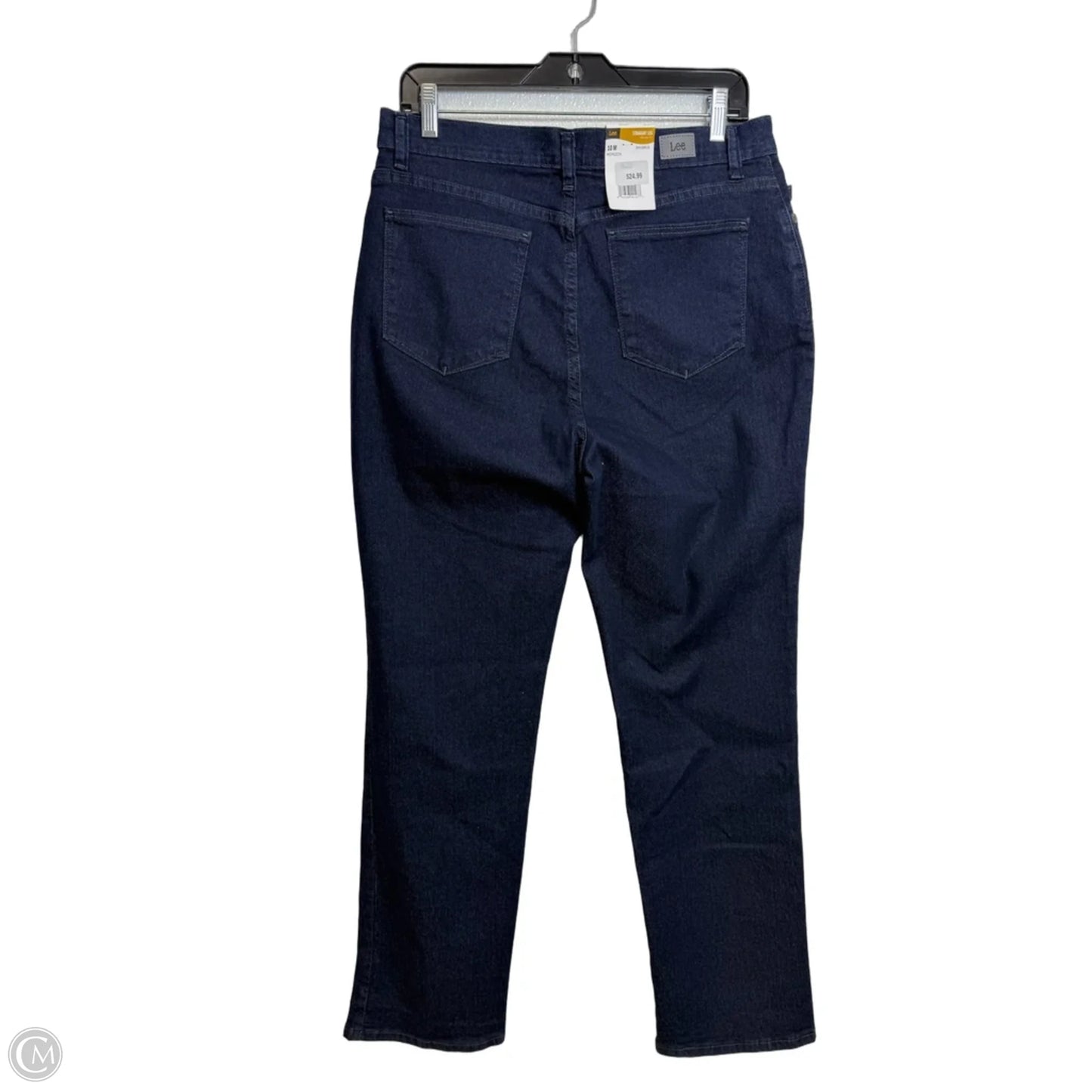 Jeans Straight By Lee In Blue Denim, Size: 10