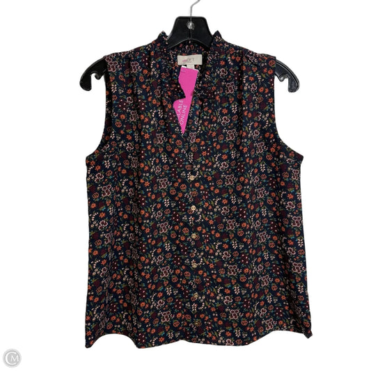 Top Sleeveless By Loft In Multi-colored, Size: S