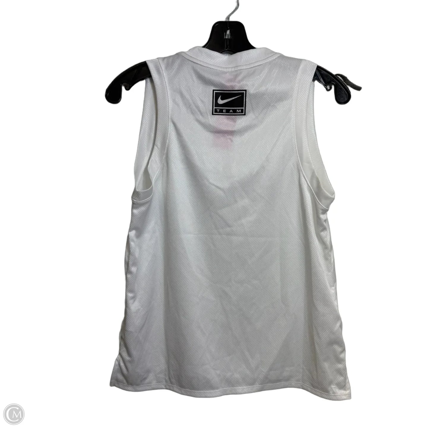 Athletic Tank Top By Nike Apparel In White, Size: M