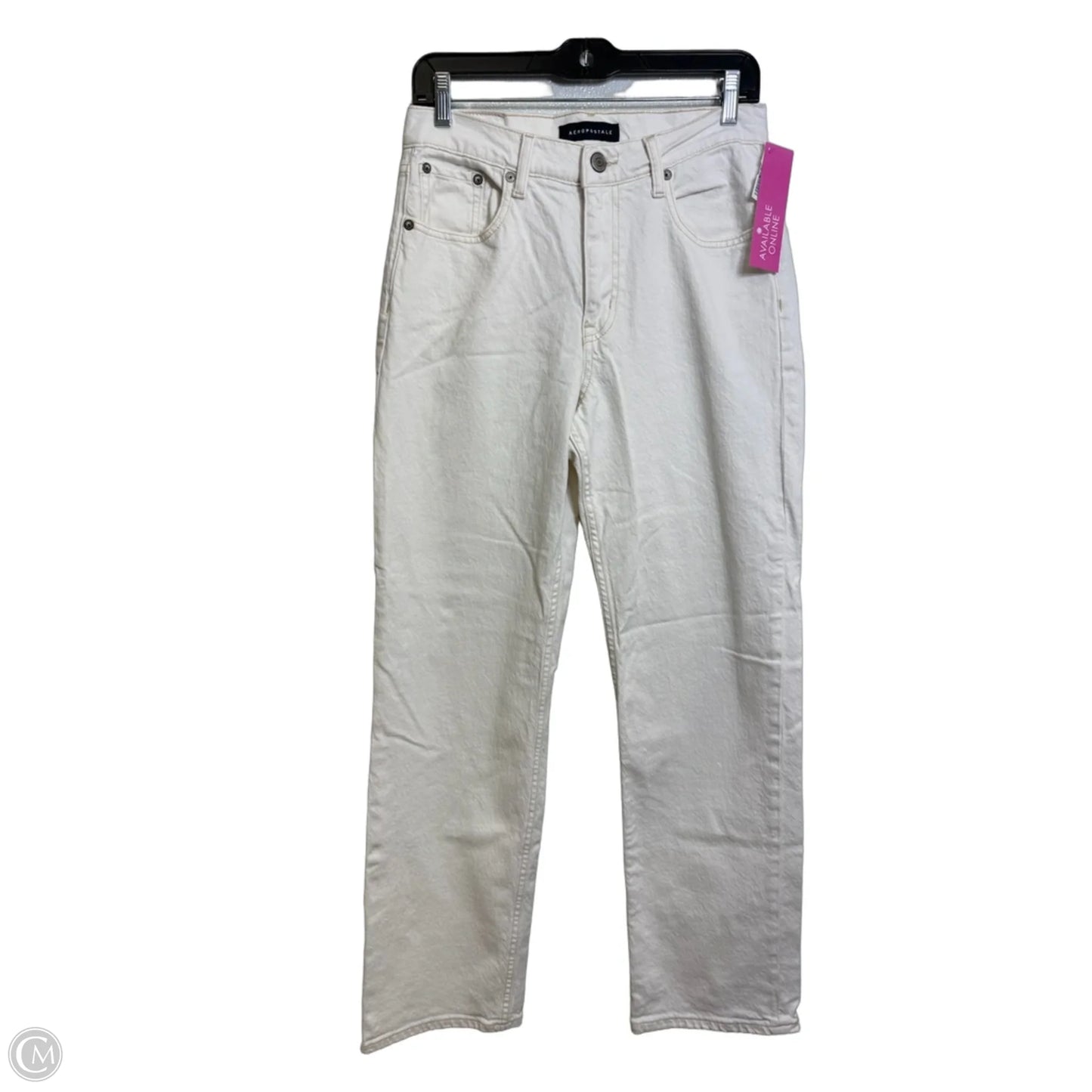 Jeans Boyfriend By Aeropostale In White, Size: 4
