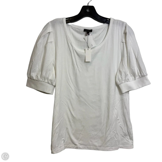 Top Short Sleeve By Talbots In White, Size: M