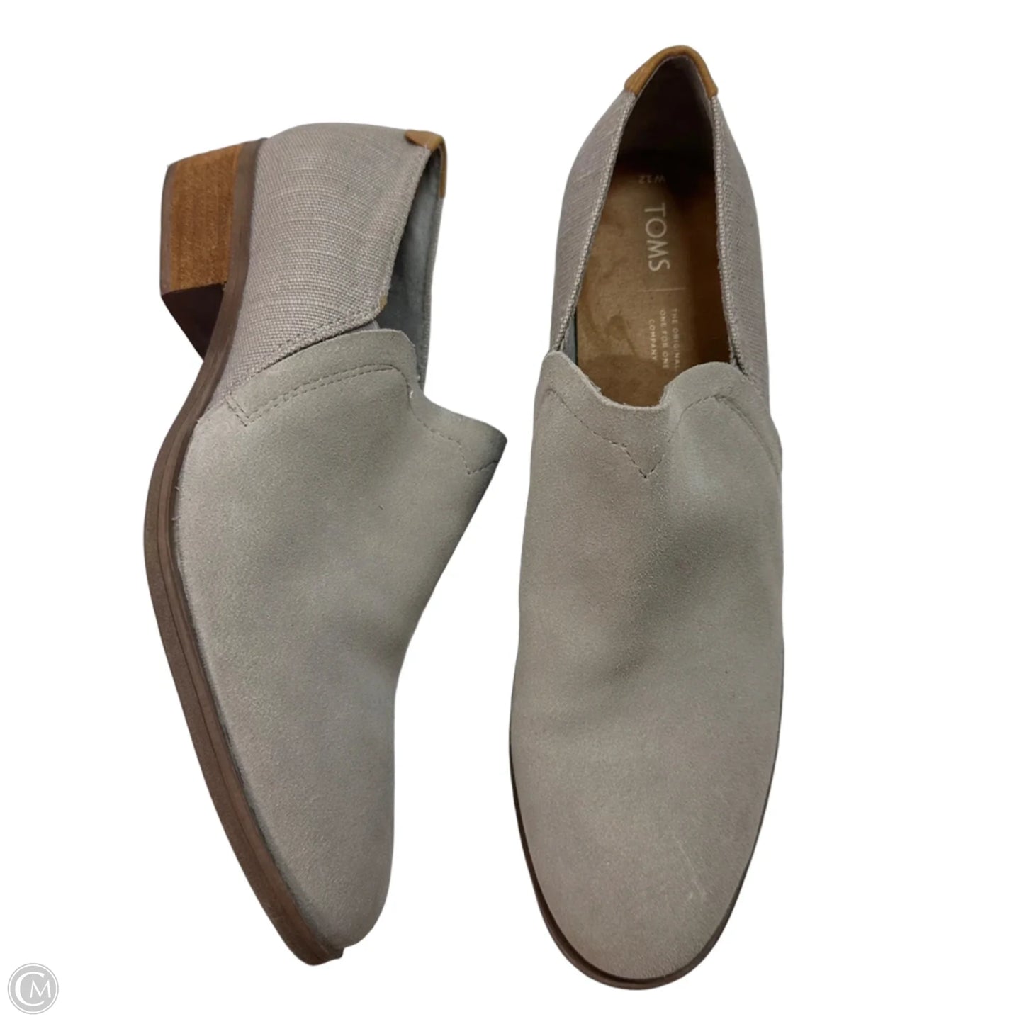 Shoes Heels Block By Toms In Grey, Size: 12