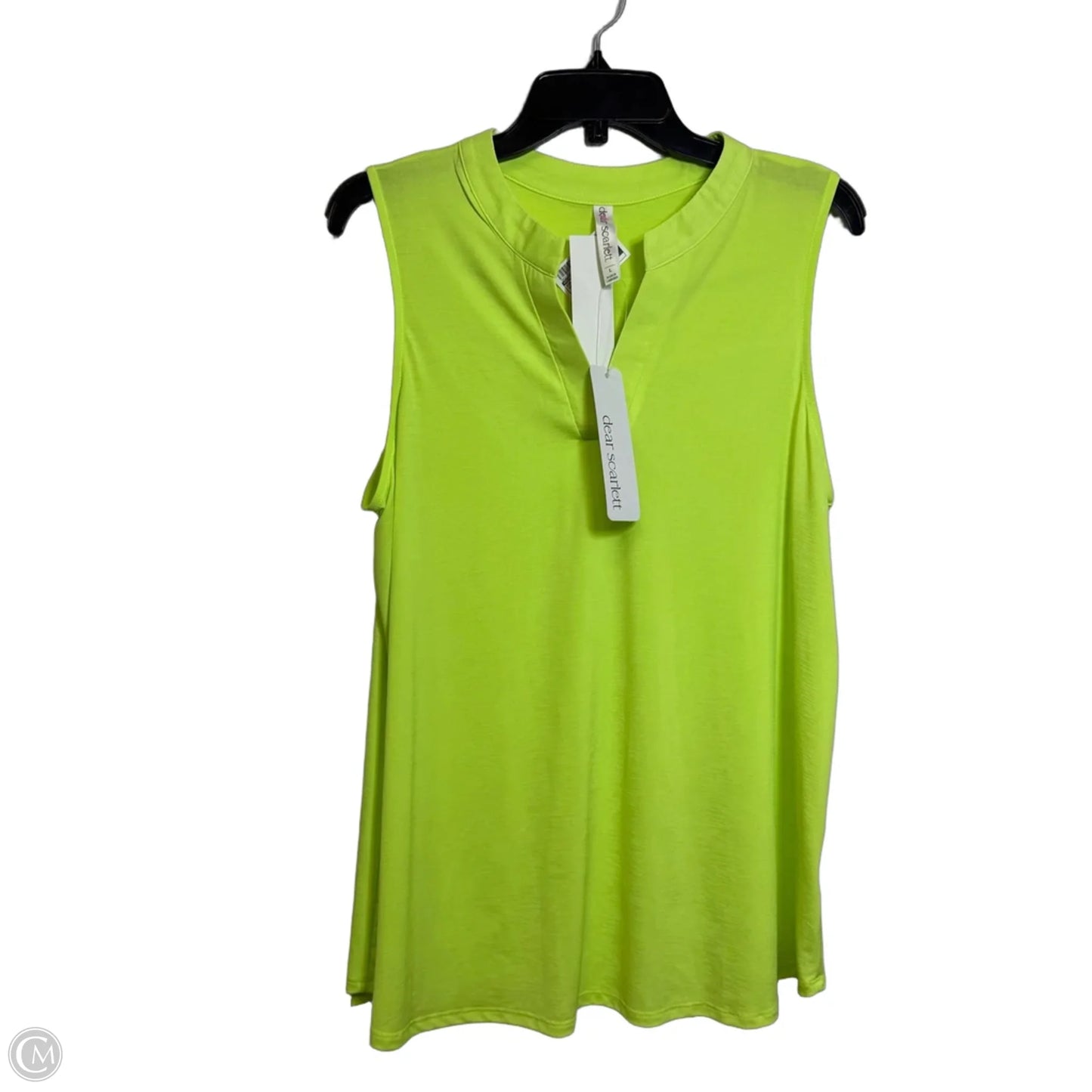 Top Sleeveless By Dear Scarlett In Green, Size: L