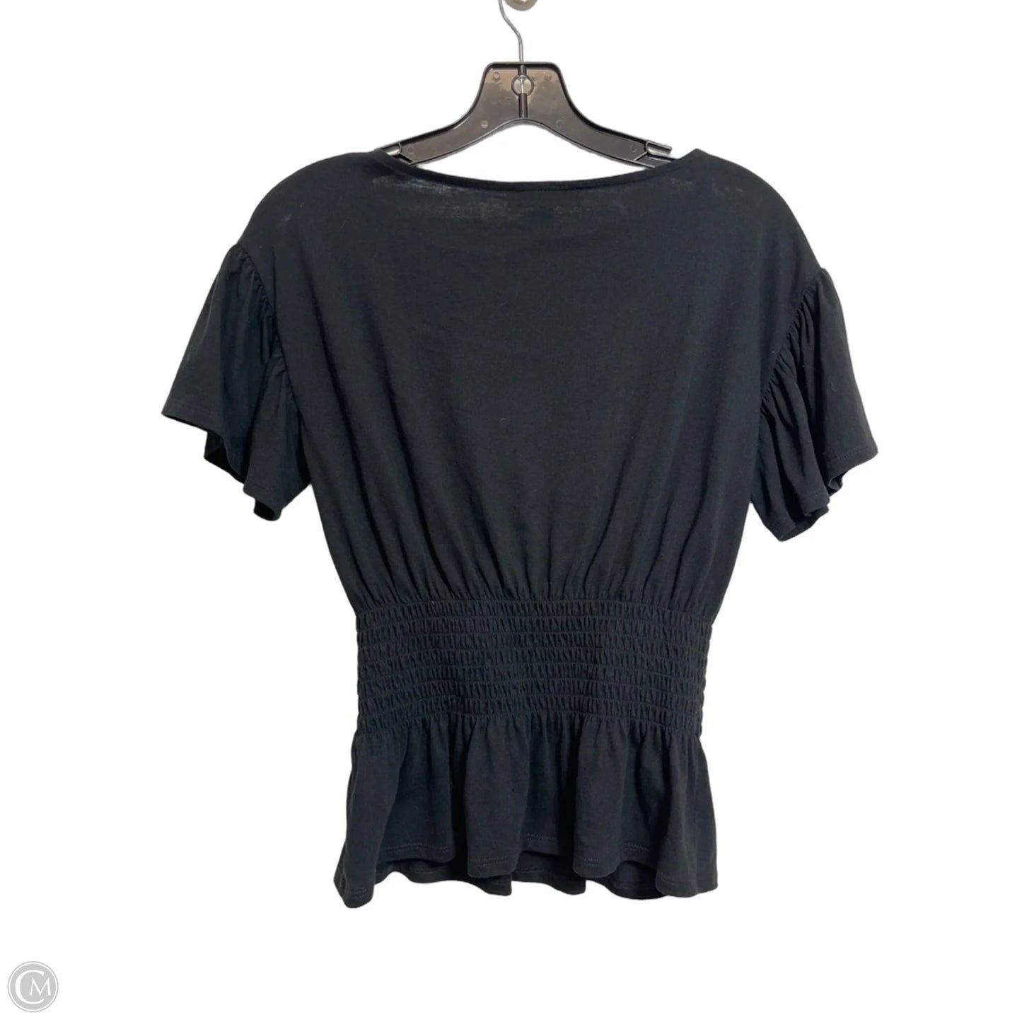 Top Short Sleeve By Inc In Black, Size: S