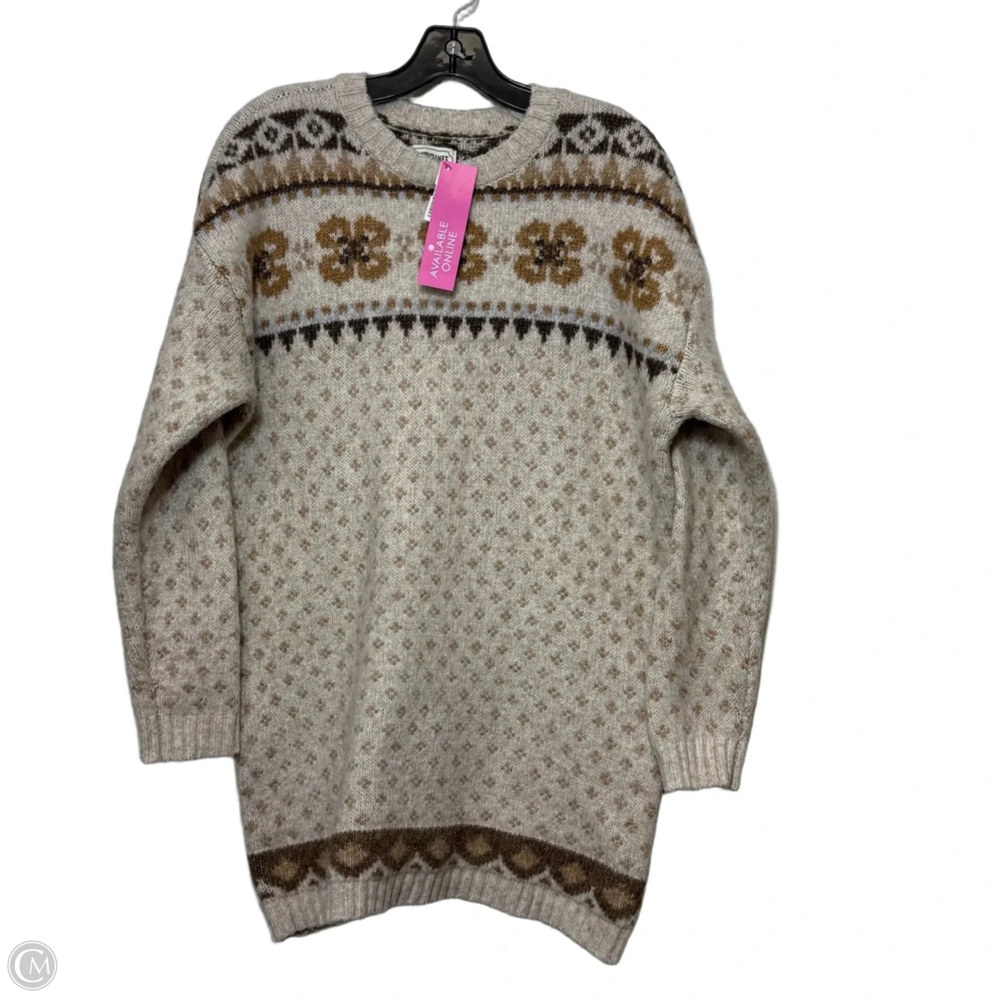 Sweater By American Eagle In Tan, Size: M