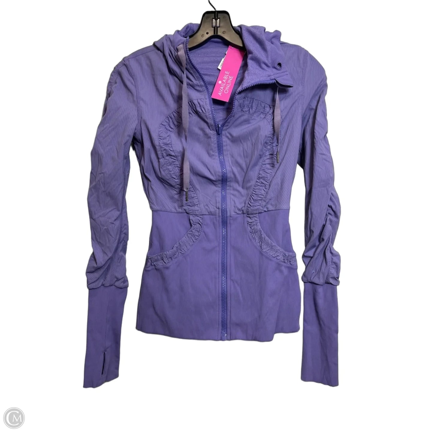 Athletic Jacket By Lululemon In Purple, Size: S