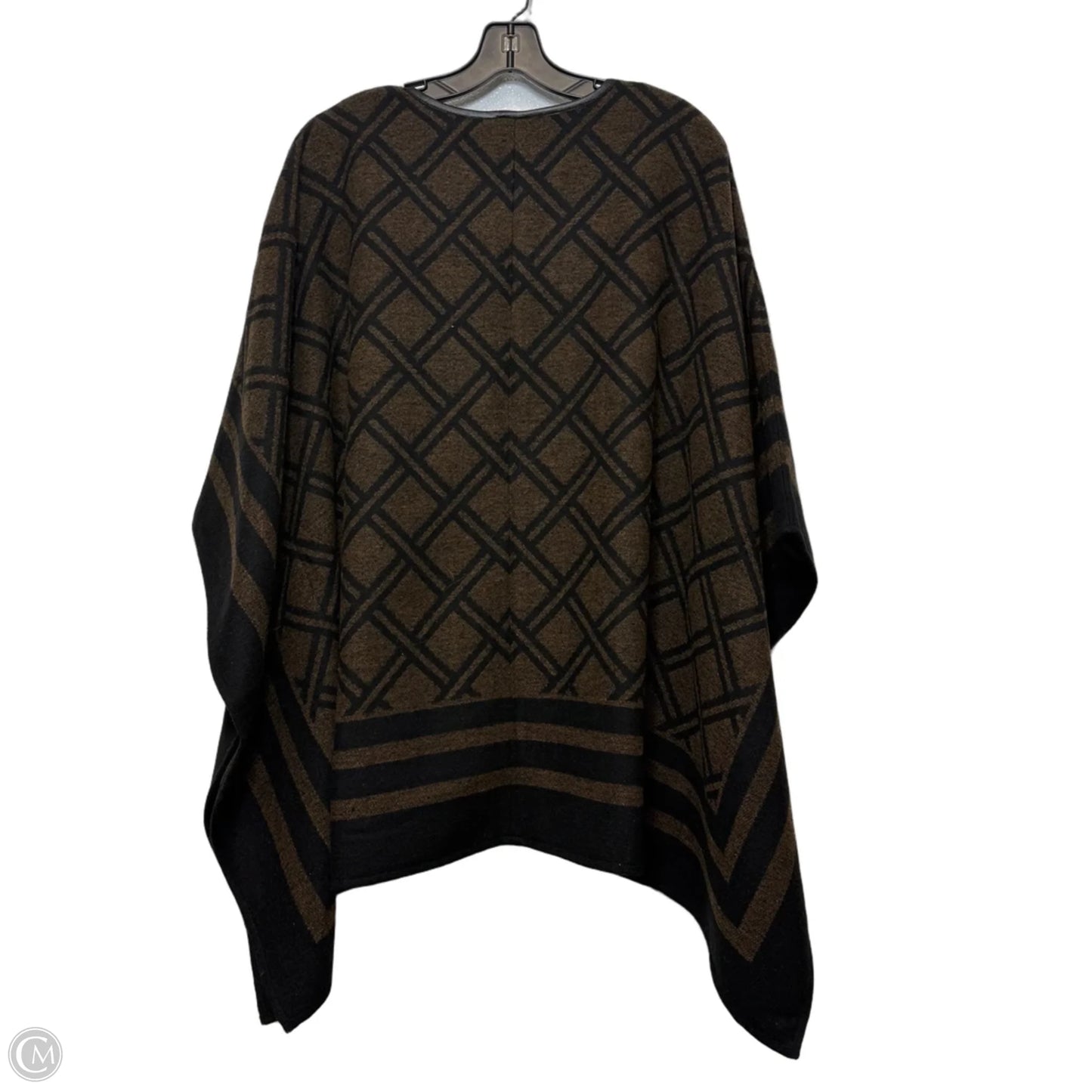 Poncho By Rafaella In Black, Size: 2x