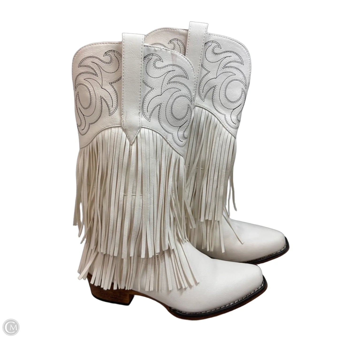 Boots Western By Roper In White, Size: 8.5