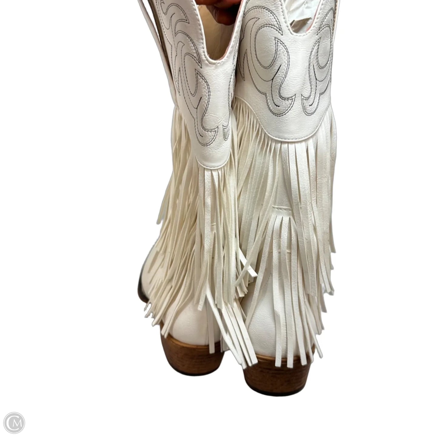 Boots Western By Roper In White, Size: 8.5