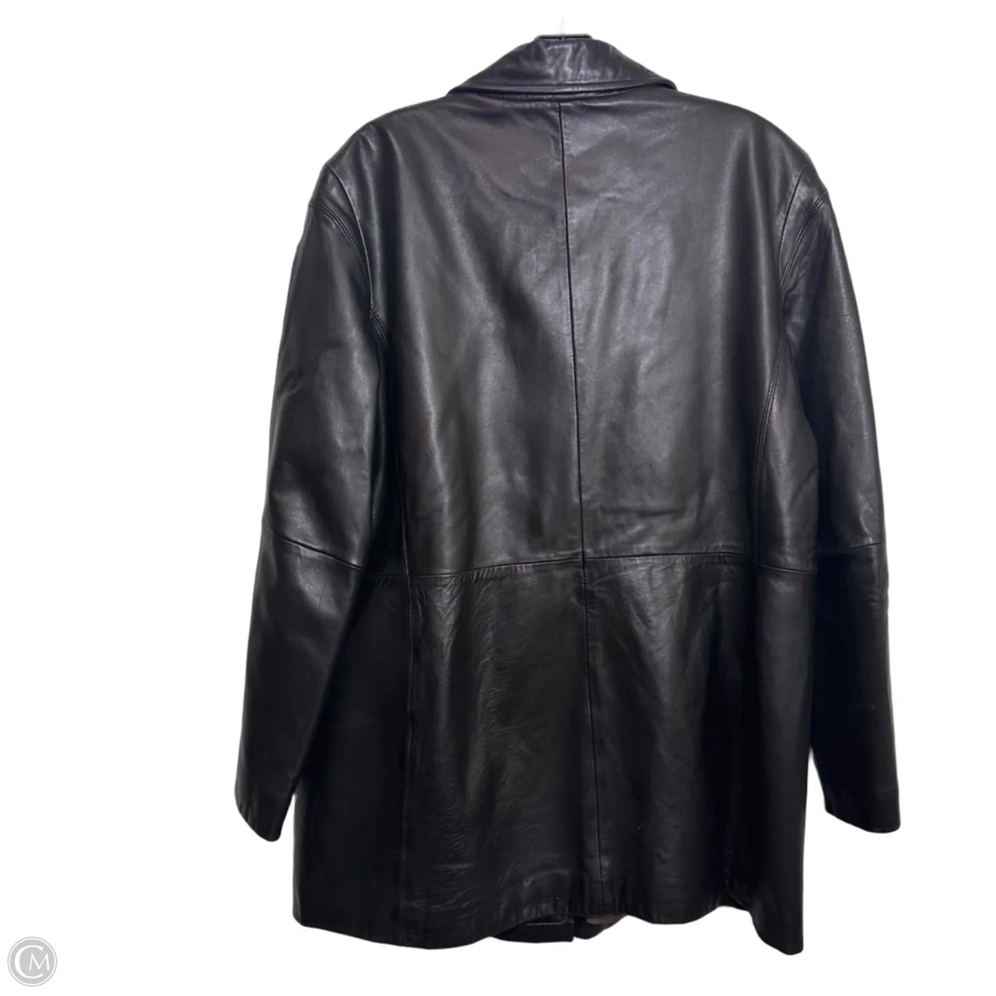 Jacket Leather By Cme In Black, Size: Xl