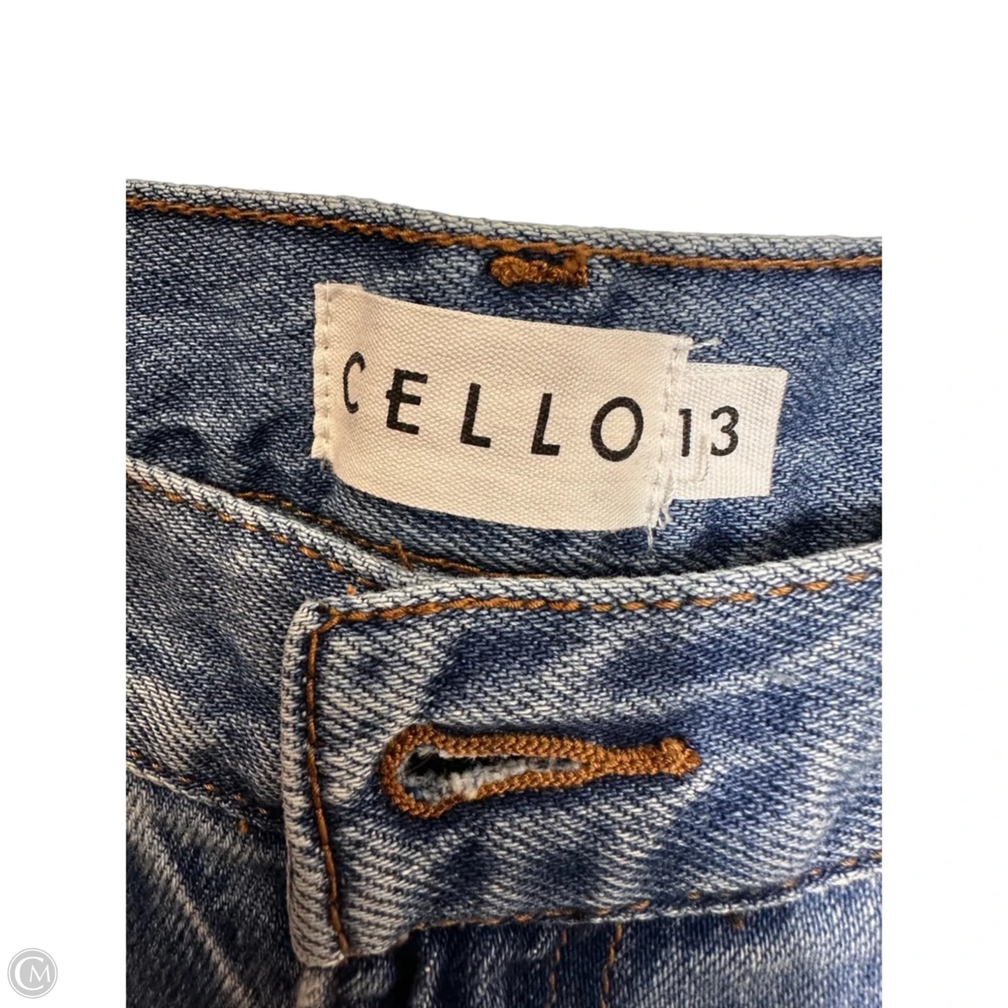 Jeans Wide Leg By Cello In Blue Denim, Size: 13