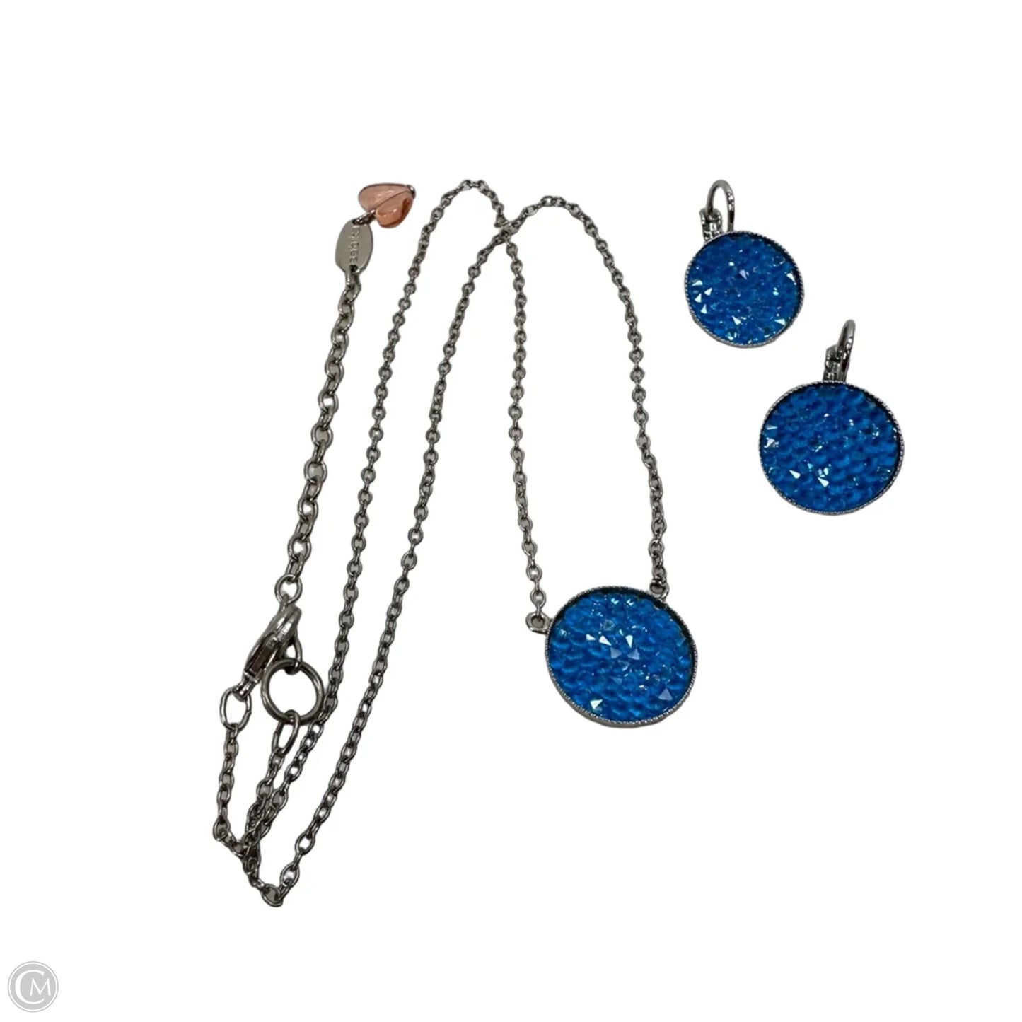 Blue Necklace & earrings Set By Sabika, Size: 02 Piece Set