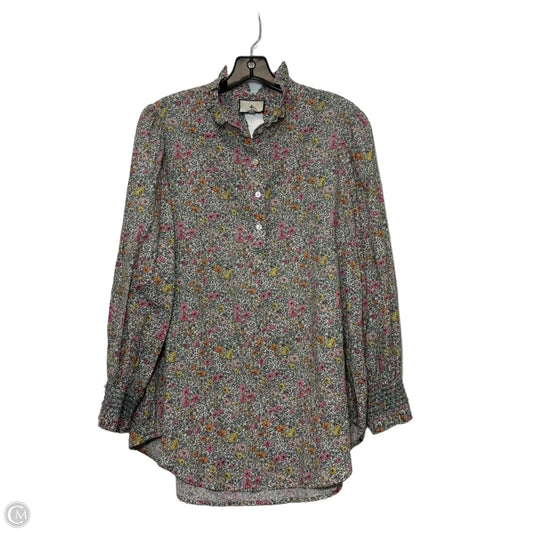 Top Long Sleeve Basic By Tuckernuck In Floral Print, Size: Xxl