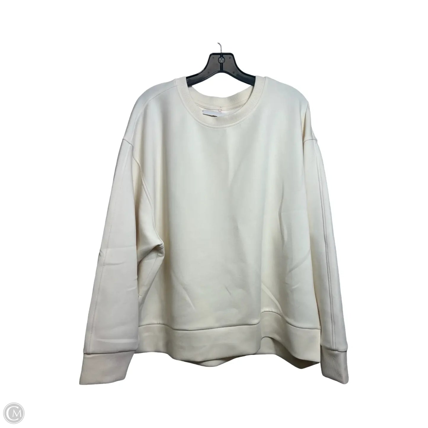 Sweatshirt Crewneck By Calia In Ivory, Size: 2x
