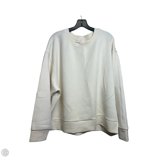 Sweatshirt Crewneck By Calia In Ivory, Size: 2x