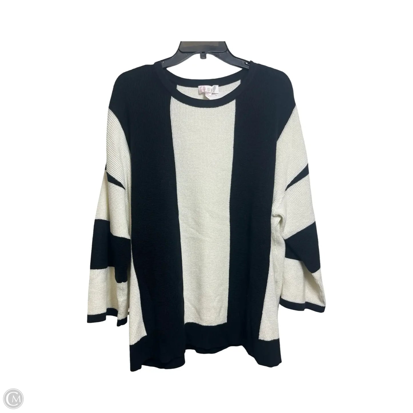 Sweater By Belle By Kim Gravel In Black, Size: 2x