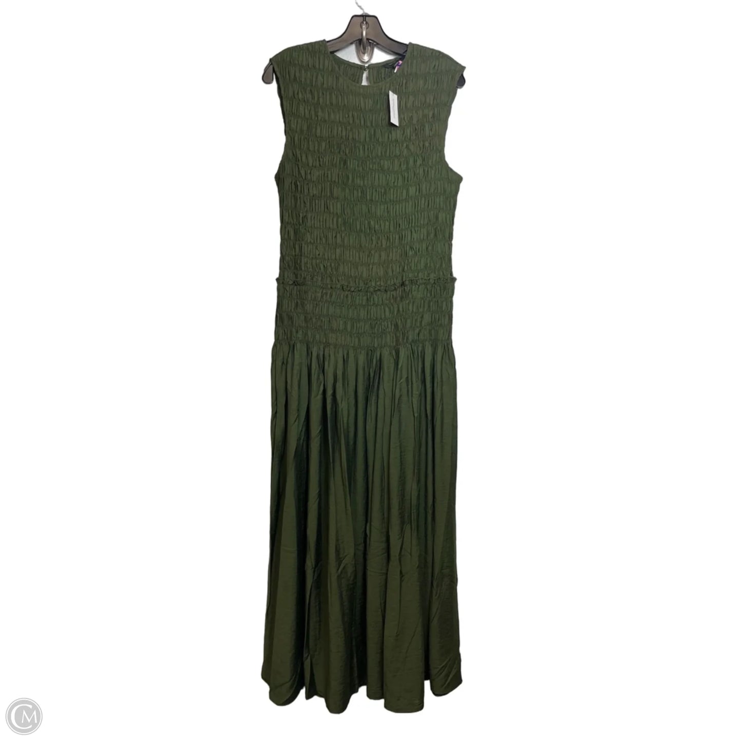 Dress Casual Maxi By Banana Republic In Green, Size: L