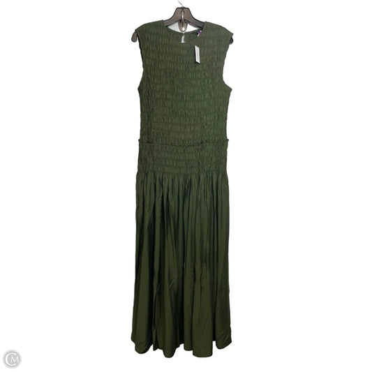 Dress Casual Maxi By Banana Republic In Green, Size: L