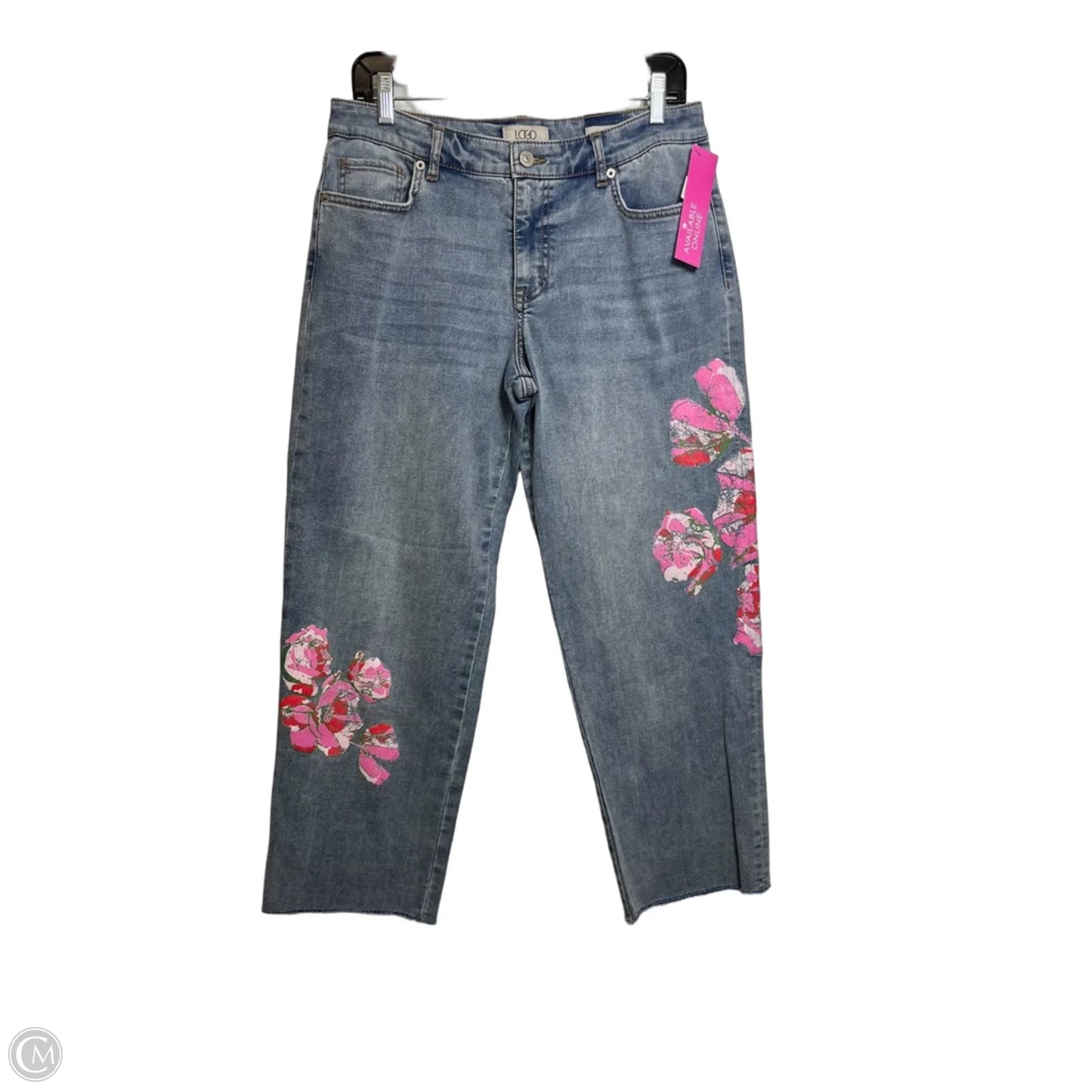 Jeans Boyfriend By Logo In Blue Denim, Size: 10p