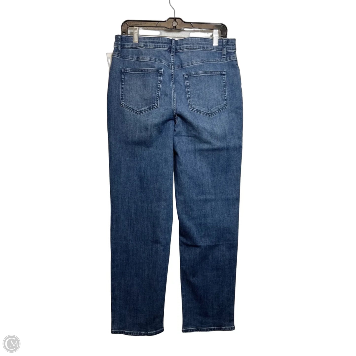 Jeans Straight By Logo In Blue Denim, Size: 10