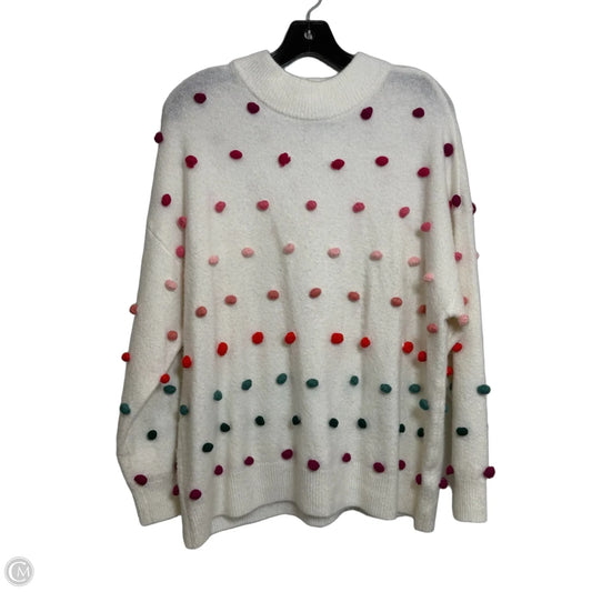 Sweater By Clothes Mentor In Ivory, Size: 1x