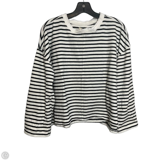 Top Long Sleeve By Madewell In Striped Pattern, Size: S