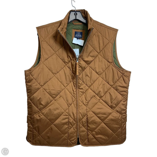 Vest Puffer & Quilted By J. Crew In Tan, Size: M