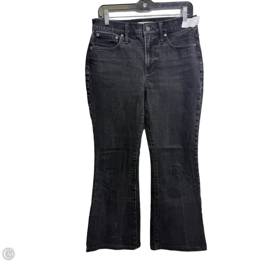 Jeans Flared By Madewell In Black Denim, Size: 6p