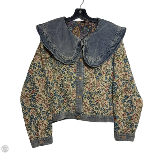 Jacket Denim By Cme In Blue Denim, Size: Xl