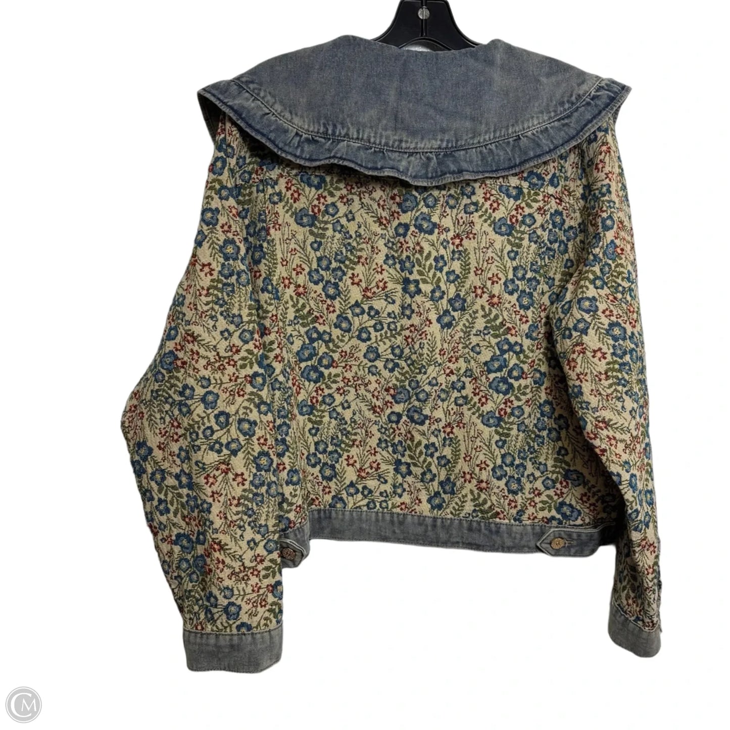 Jacket Denim By Cme In Blue Denim, Size: Xl