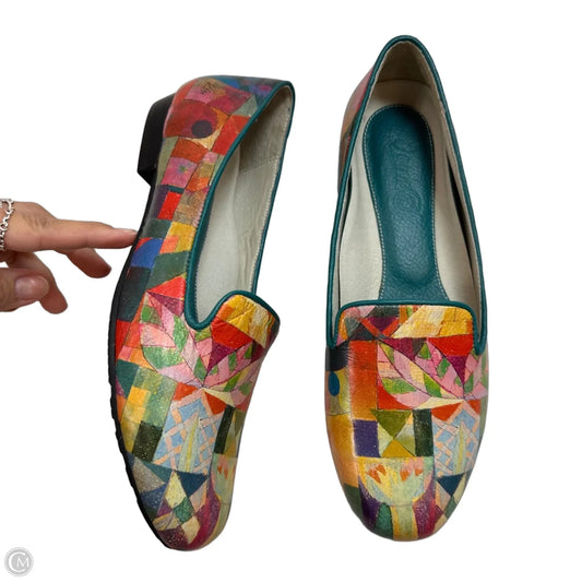 Shoes Flats By Clothes Mentor In Multi-colored, Size: 8.5
