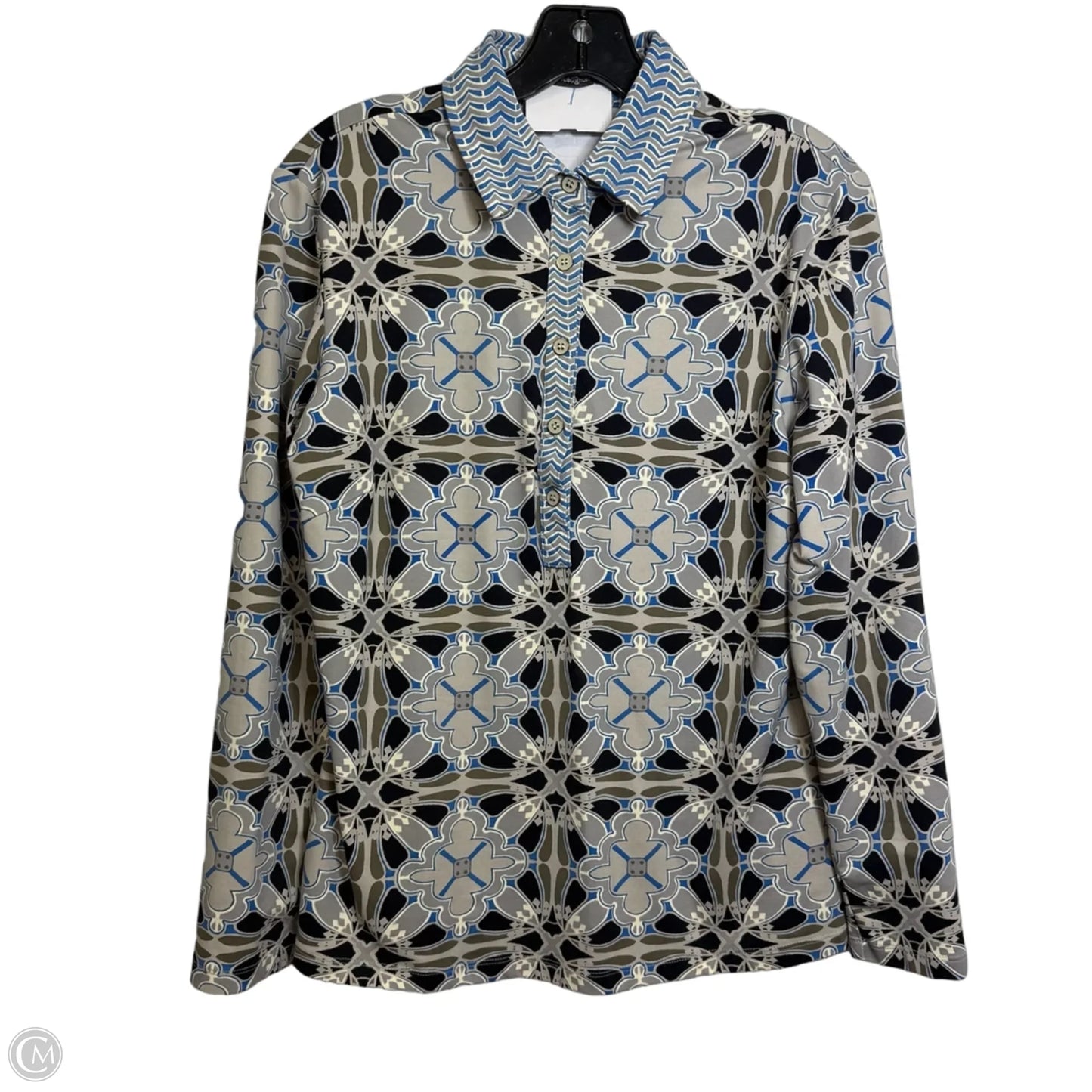 Top Long Sleeve By J Mclaughlin In Blue, Size: M