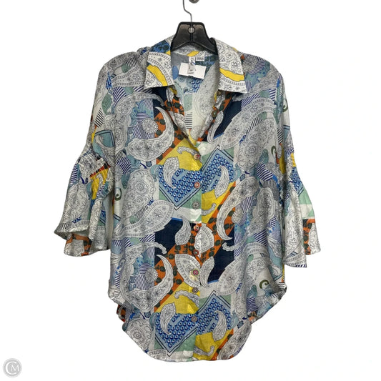 Top 3/4 Sleeve By Clothes Mentor In Multi-colored, Size: M