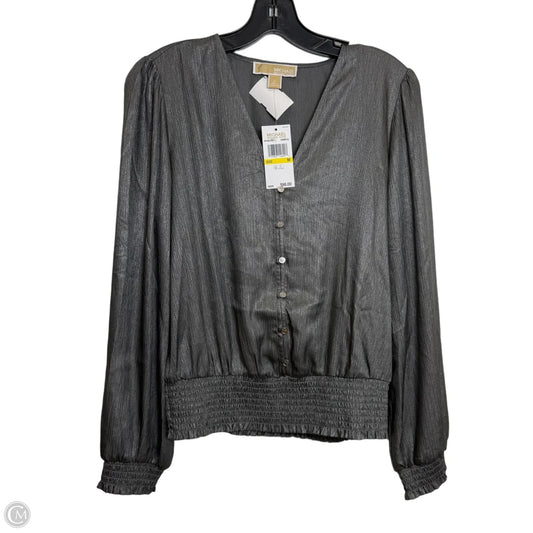 Top Long Sleeve By Michael By Michael Kors In Grey, Size: M