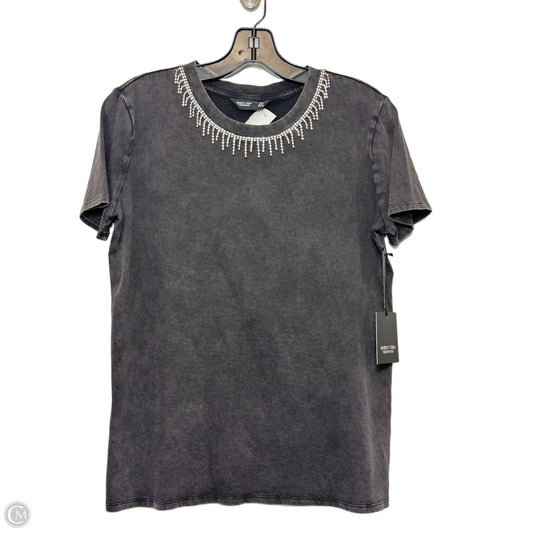 Top Short Sleeve By Simply Vera In Black, Size: Xs