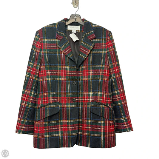 Blazer By Jones New York In Plaid Pattern, Size: 12