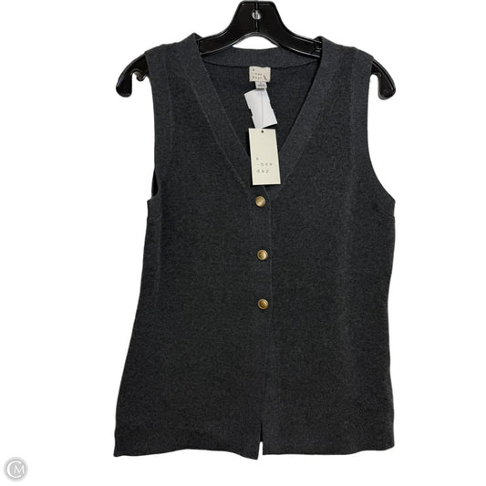 Vest Sweater By A New Day In Grey, Size: L