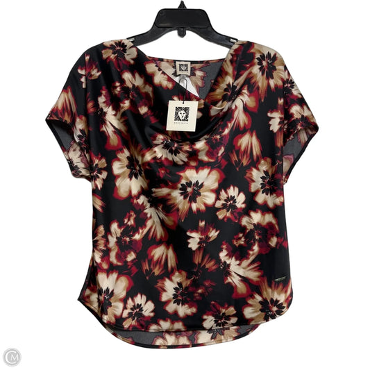 Top Short Sleeve By Anne Klein In Multi-colored, Size: M