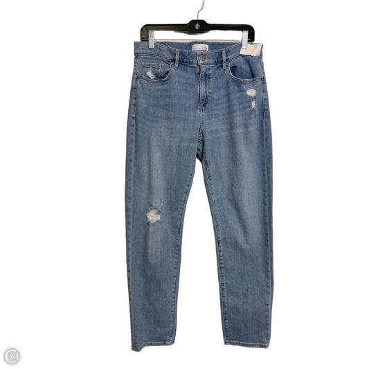 Jeans Straight By Loft In Blue Denim, Size: 8