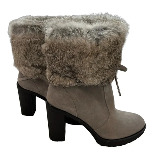 Boots Ankle Heels By Michael By Michael Kors In Grey, Size: 9
