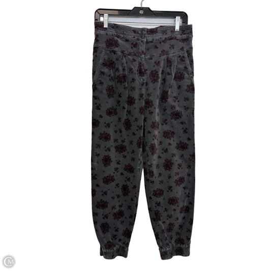 Pants Joggers By Anthropologie In Floral Print, Size: S