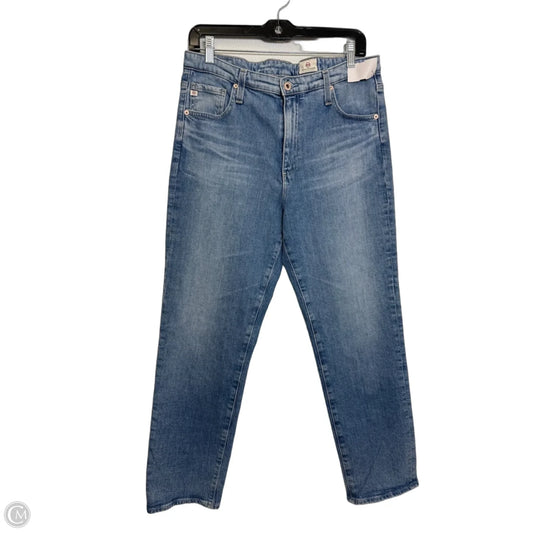 Jeans Straight By Adriano Goldschmied In Blue Denim, Size: 14