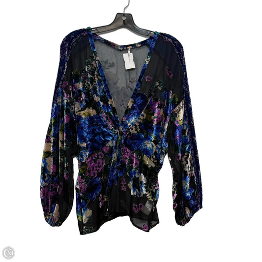 Top Long Sleeve By Free People In Multi-colored, Size: M