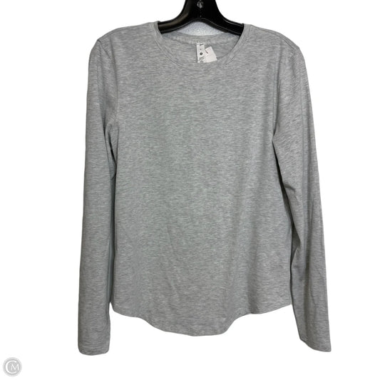 Athletic Top Long Sleeve Crewneck By Lululemon In Grey, Size: 6