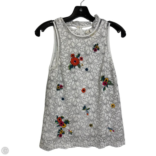 Top Sleeveless By Maeve In White, Size: S