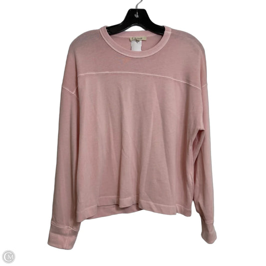Top Long Sleeve By Madewell In Pink, Size: S